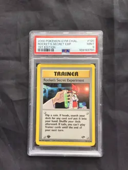 Pokemon: Gym Challenge 1st Ed. Uncommon Rocket's Secret Experiment 120/132 PSA 9 - Image 1