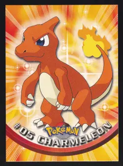 Topps #05 Charmeleon Pokemon - Non-Holo - Red Logo NM - Image 1