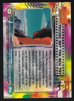 Pokemon Topps 7 Trying Out the New Toy Mewtwo Strikes Back Near Mint Trading - Image 2
