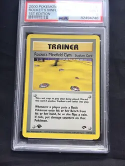 Pokemon: Gym Challenge 1st Edition: Rocket's Minefield Gym 119/132 PSA 9 - Image 2
