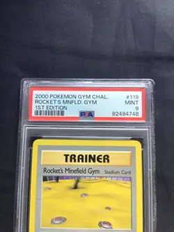 Pokemon: Gym Challenge 1st Edition: Rocket's Minefield Gym 119/132 PSA 9 - Image 3