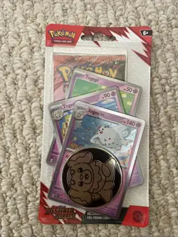 Pokemon TCG Scarlet & Violet Destined Rivals Premium Checklane Blister Togekiss - Image 1