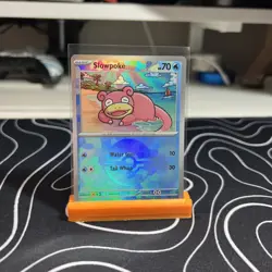 2025 Pokemon SV Prismatic Evolutions Slowpoke Reverse Holo Poke Ball #018/131 - Image 1