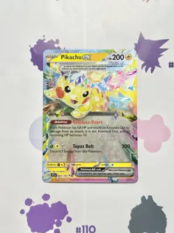 Pikachu Ex 057/191 Pokemon Surging Sparks Double Rare - Image 1