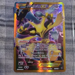 Alakazam EX 125/124 XY Fates Collide 2016 Secret Rare Pokemon some whitening - Image 1