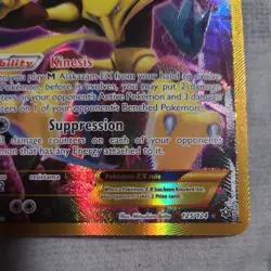 Alakazam EX 125/124 XY Fates Collide 2016 Secret Rare Pokemon some whitening - Image 5