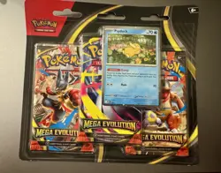 Pokemon Mega Evolution Psyduck 3 Pack Blister Set of 2 - Image 1