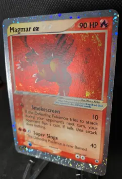 Pokemon Tcg Magmar EX 100/109 Ruby and Sapphire Holo LP - Image 3