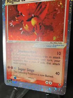 Pokemon Tcg Magmar EX 100/109 Ruby and Sapphire Holo LP - Image 4