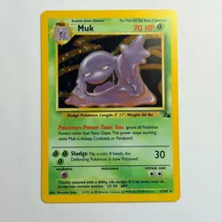 Pokemon TCG Muk Holo Rare Fossil Set 13/62 WOTC Vintage 1999 - Image 1