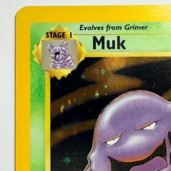 Pokemon TCG Muk Holo Rare Fossil Set 13/62 WOTC Vintage 1999 - Image 2