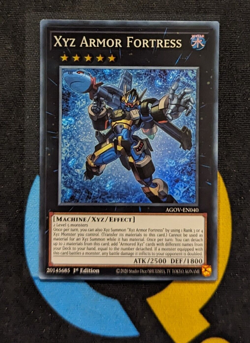 AGOV-EN040 Xyz Armor Fortress Super Rare 1st Edition YuGiOh - Image 1