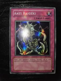 Yu-Gi-Oh Anti Raigeki TP3-002 Tournament Pack 3 Super Rare #Y36 - Image 3