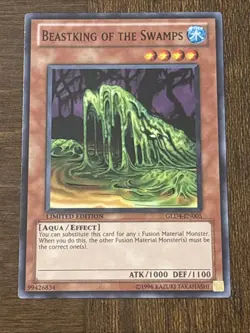 Yu-Gi-Oh! TCG Beastking of the Swamps GLD4-EN005 Limited Edition Common LP - Image 1