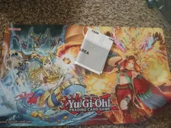Yu-Gi-Oh YCS Win-A-Mat Fire King Ulcanix And Mermail Abyssrhine Playmat - Image 1