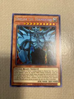 Yu-Gi-Oh! obelisk the tormentor mint secret pharaohs rare 1st ed KICO-EN064 - Image 1