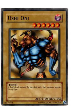 Yugioh- 1X Ushi Oni - Common - Unlimited - MP1-013 - Light Play - Image 1
