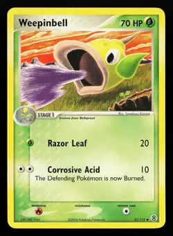 Weepinbell 51/112 Uncommon EX FireRed & LeafGreen Pokemon Card - Image 1