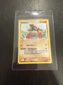 Pokemon TCG EX Groudon Holo Card 102/101 Hidden Legends Series Near Mint NM - Image 1