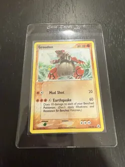 Pokemon TCG EX Groudon Holo Card 102/101 Hidden Legends Series Near Mint NM - Image 2