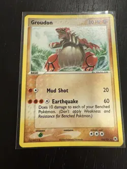 Pokemon TCG EX Groudon Holo Card 102/101 Hidden Legends Series Near Mint NM - Image 3