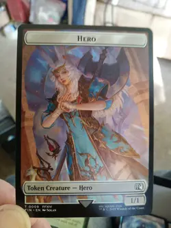 0009 Hero Creature 0021 Elemental Emblem Token Final Fantasy MTG Card FIN NM - Image 2