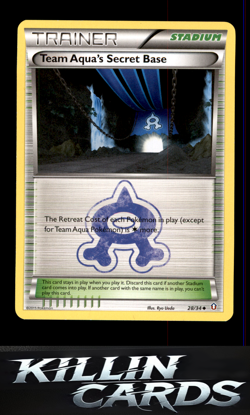 Team Aqua's Secret Base 28/34 Pokemon Uncommon Double Crisis Card LP - Image 1