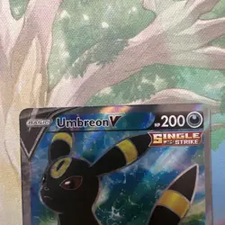 Umbreon V Full Art 188/203 Swsh07: Evolving Skies Holo Pokemon Card TCG #28 - Image 2