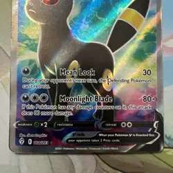 Umbreon V Full Art 188/203 Swsh07: Evolving Skies Holo Pokemon Card TCG #28 - Image 3