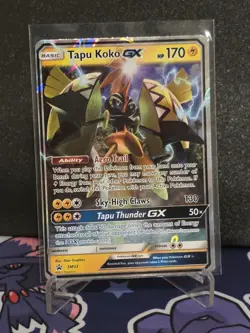 Pokemon TCG Tapu Koko Gx Sm33 Black Star Promo Card - Image 1