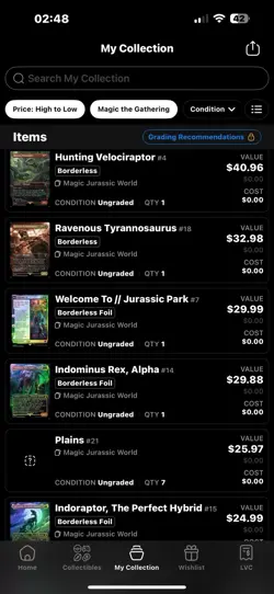 Magic the Gathering Jurassic Park Card Set Near Mint NM Condition - Image 4