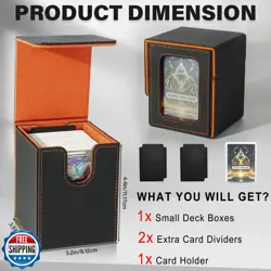 Jaffzora Card Deck Box for MTG Commander, Card Storage Box for Trading Cards, - Image 3