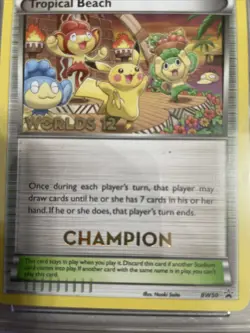 2012 Pokemon Tropical Beach Champion - CGC 8.5 NM/Mint+ Worlds Promo Trophy Card - Image 2