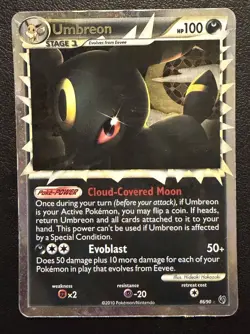 Umbreon Prime HGSS Undaunted 86/90 Holo Ultra Rare 2010 Pokemon Card MP - Image 1