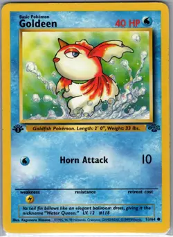 Goldeen 1st Edition 53/64 Jungle - Pokemon Card - LP - Image 1