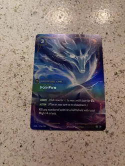 Riftbound TCG League Of Legends Origins Epic Fox Fire 256/298 NM Card Ahri - Image 1