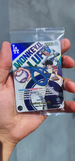Monkey.D.Luffy (010) (Dodgers x ONE PIECE) One Piece Promotion Cards Foil - Image 1
