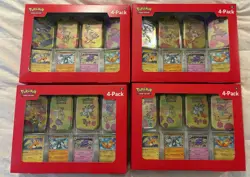 4x Pokemon TCG: S&V 151 - 4 Pack Mini Tins + 4 Promo Cards - SAMS CLUB EXCLUSIVE - Image 1
