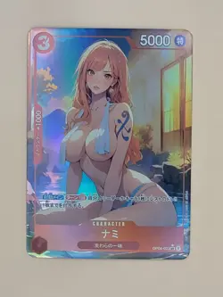 ❤ NAMI One Piece Anime Waifu Card Girl Foil Doujin Holo ACG❤ - Image 1
