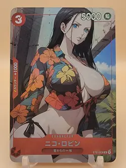 ❤ NICO ROBIN One Piece Anime Waifu Card Girl Foil Doujin Holo ACG❤ - Image 1