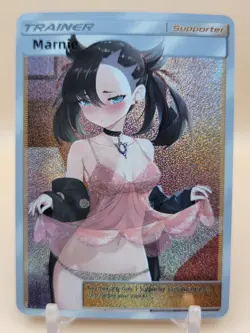 ❤ MARNIE Trainer Pokemon Anime Waifu Card Girl Foil Doujin Holo ACG❤ - Image 1