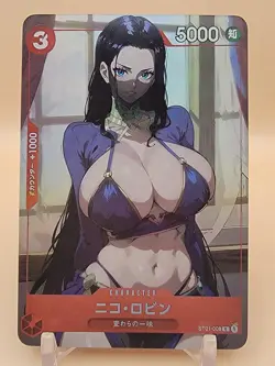 ❤ NICO ROBIN One Piece Anime Waifu Card Girl Foil Doujin Holo ACG❤ - Image 1