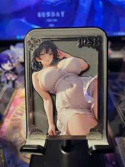 Goddess Story Metal Card Serialized Anime Waifu Random Serial # - Image 1