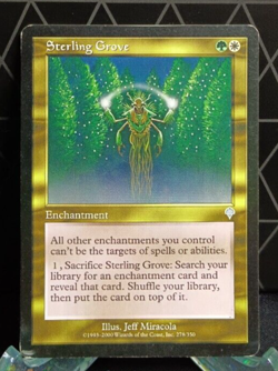 MTG - Invasion - Sterling Grove - Played - Image 1