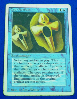 Copy Artifact Revised MTG English Rare HP Heavy Play Commander EDH Reserve List - Image 1