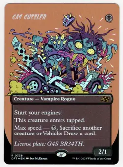 MTG Aetherdrift FOIL RUDE RIDERS SHOWCASE R Gas Guzzler #0338 - Image 1