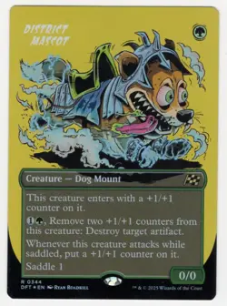 MTG Aetherdrift *FOIL* RUDE RIDERS SHOWCASE R District Mascot #0344 - Image 1