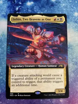 MTG Isshin, Two Heavens as One Kamigawa: Neon Dynasty 488 Reg Extended Rare NM - Image 1