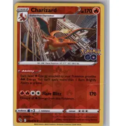 Charizard Holo Rare Pokemon GO 010/078 NM - Image 1