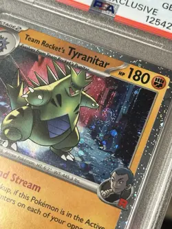 Pokemon Center Promo Holo Team Rocket's Tyranitar 096/182 PSA 10 GEM MINT SWIRL - Image 3